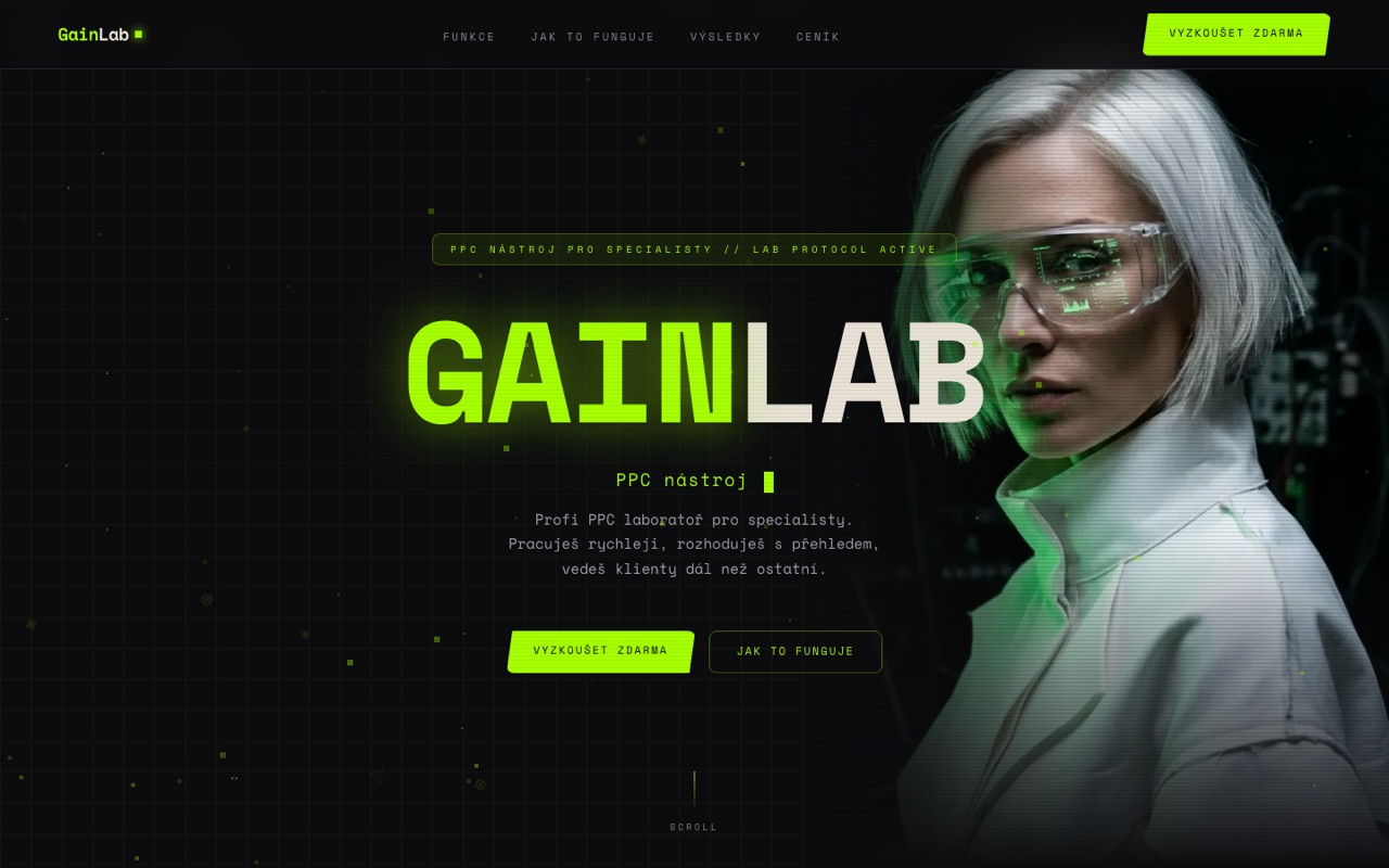 GainLab, vlastní produkt Gaintalu, PPC laboratoř pro specialisty